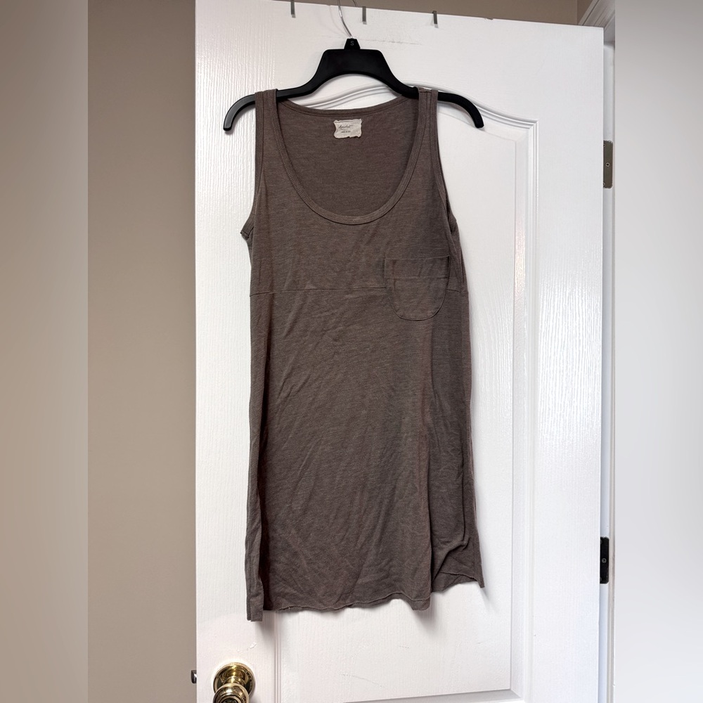 Market - Olive Sleeveless Tank Dress